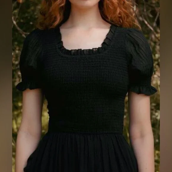 Ivy City Co Ellery Black Midi Dress - Picture 2 of 6